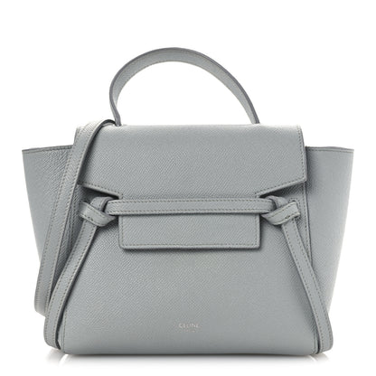 Celine Grained Calfskin Nano Belt Bag Mineral 1 of 13