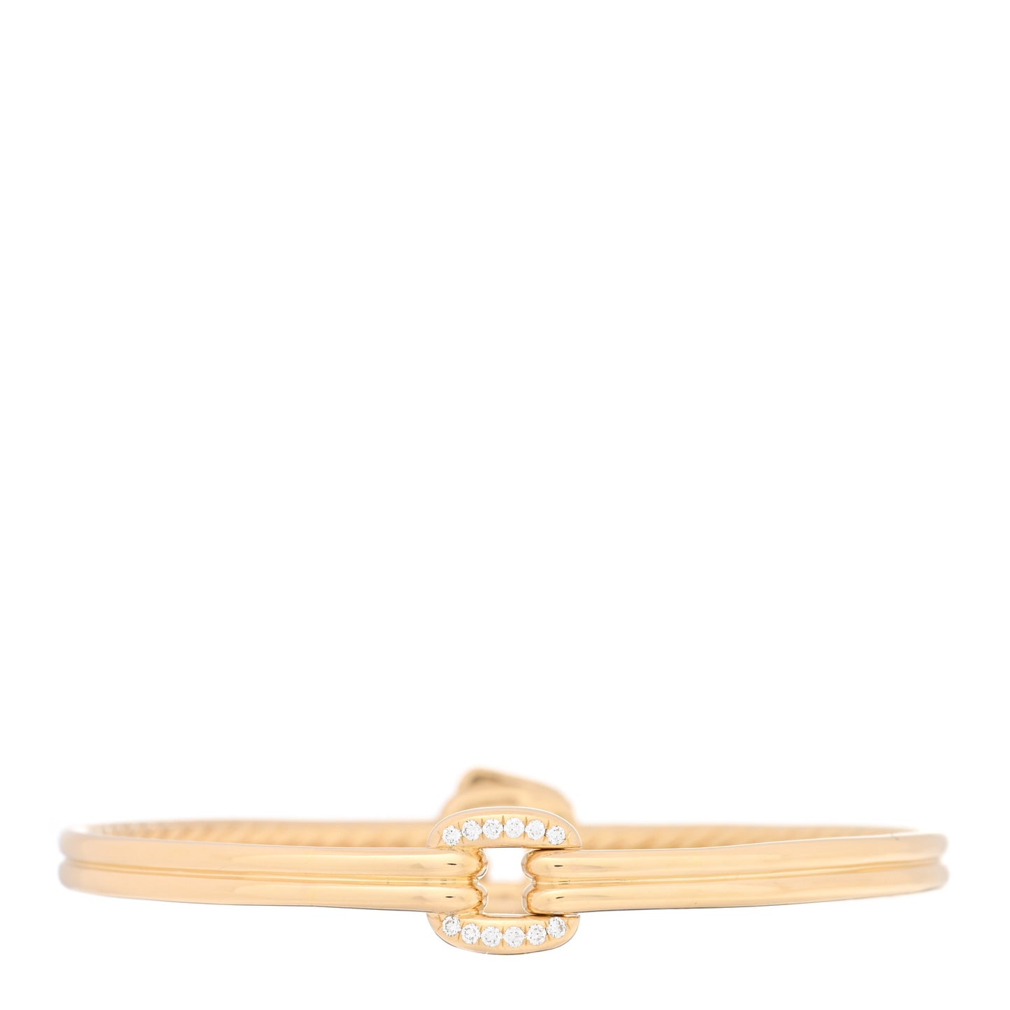 18K Yellow Gold Diamond Thoroughbred Center Link Bracelet
