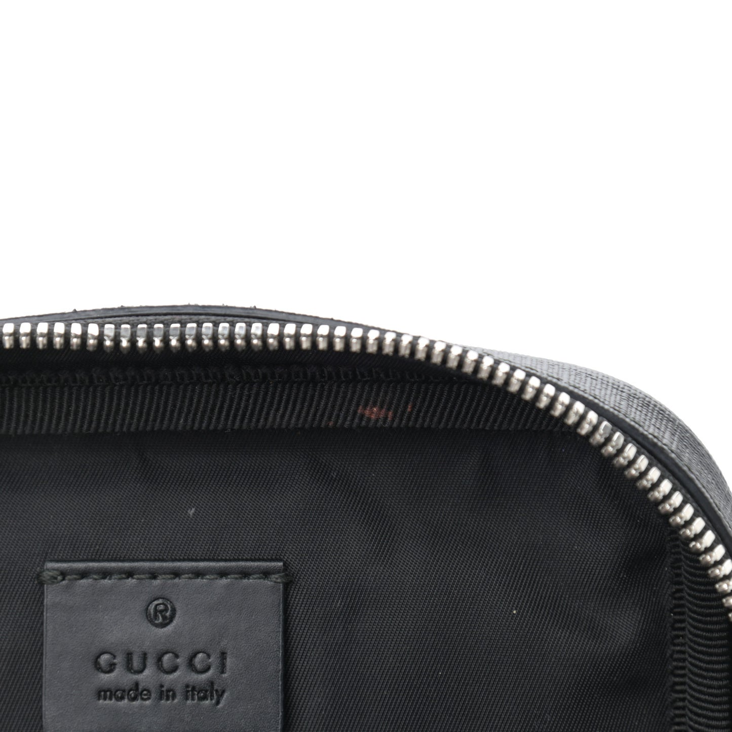 GG Supreme Monogram Web Belt Bag Black