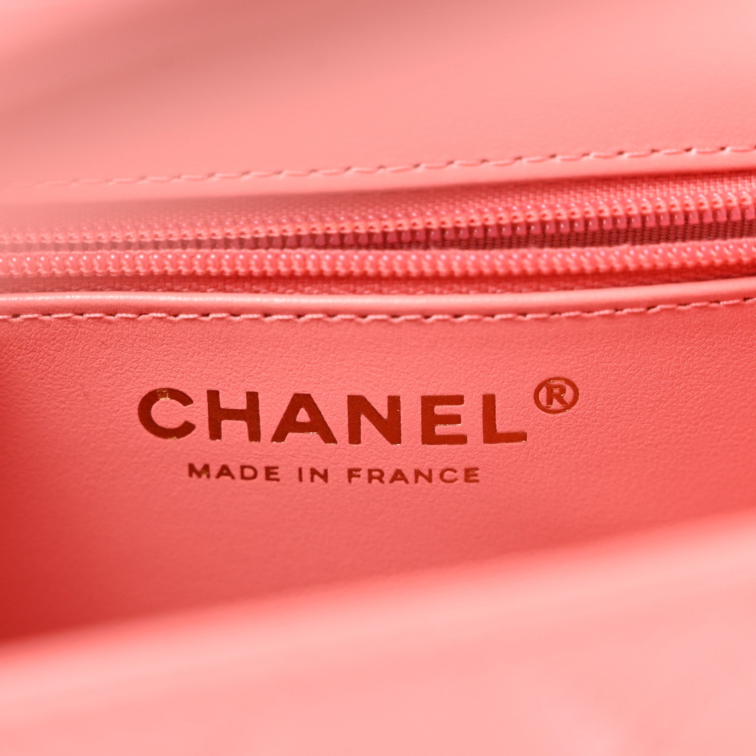 Chanel Shiny Aged Calfskin Quilted Nano Kelly Shopper Coral Pink 6 of 14