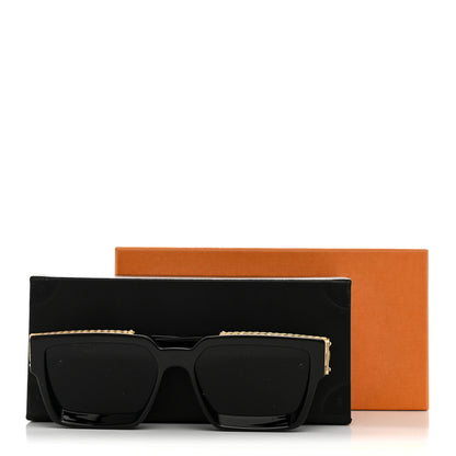 Louis Vuitton Acetate 1.1 Millionaires Sunglasses Z1165E Black 7 of 7