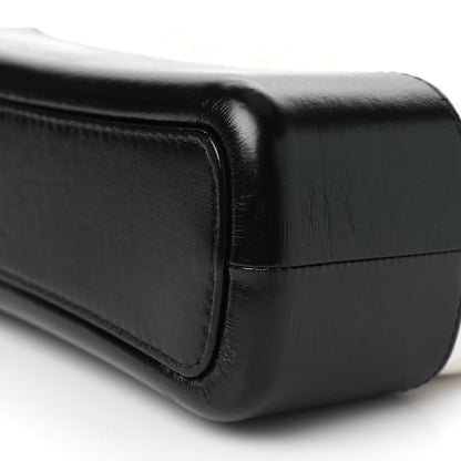 Chanel Aged Calfskin Quilted Medium Gabrielle Hobo Black White 10 of 10