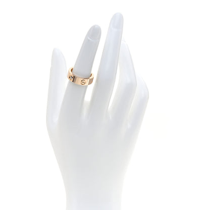 Cartier 18K Pink Gold 3 Diamond 5.5mm LOVE Ring 51 5.75 2 of 4