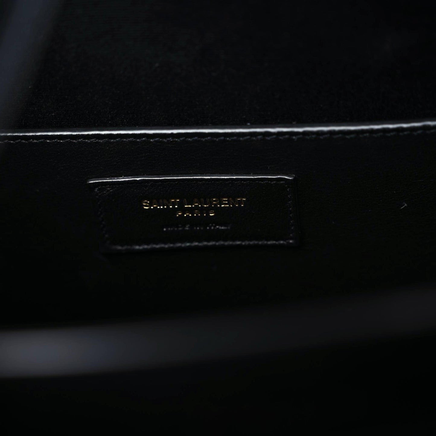 Shiny Calfskin Large Uptown Tote Black