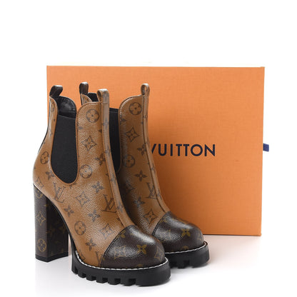 Louis Vuitton Patent Reverse Monogram Star Trail Chelsea Ankle Boots 38.5 9 of 9