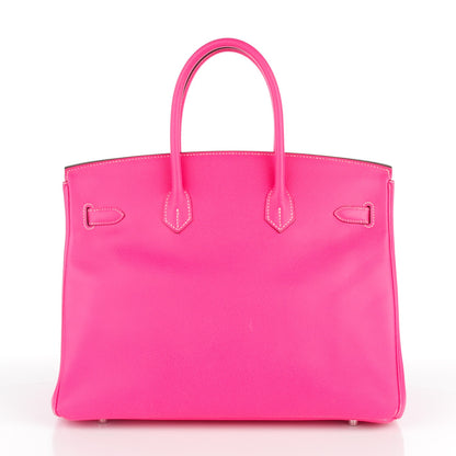 Hermes Epsom Candy Birkin 35 Rose Tyrien Rubis 11 of 27