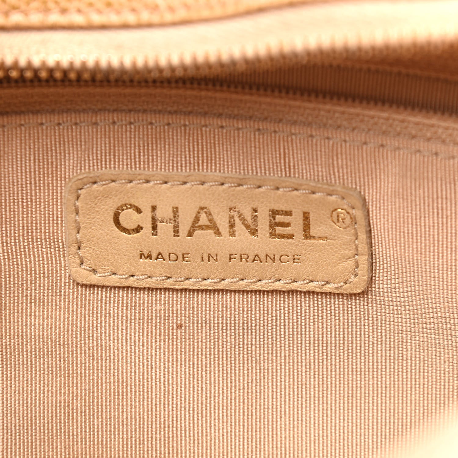 Chanel Caviar Quilted Timeless CC Shoulder Bag Beige 5 of 6