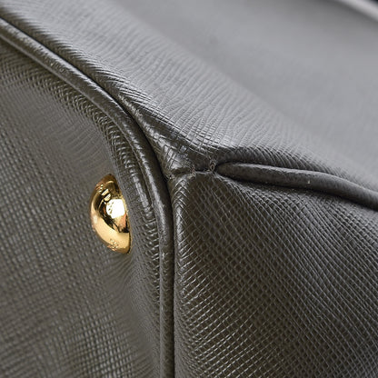Prada Saffiano Large Galleria Double Zip Tote Militare 15 of 16