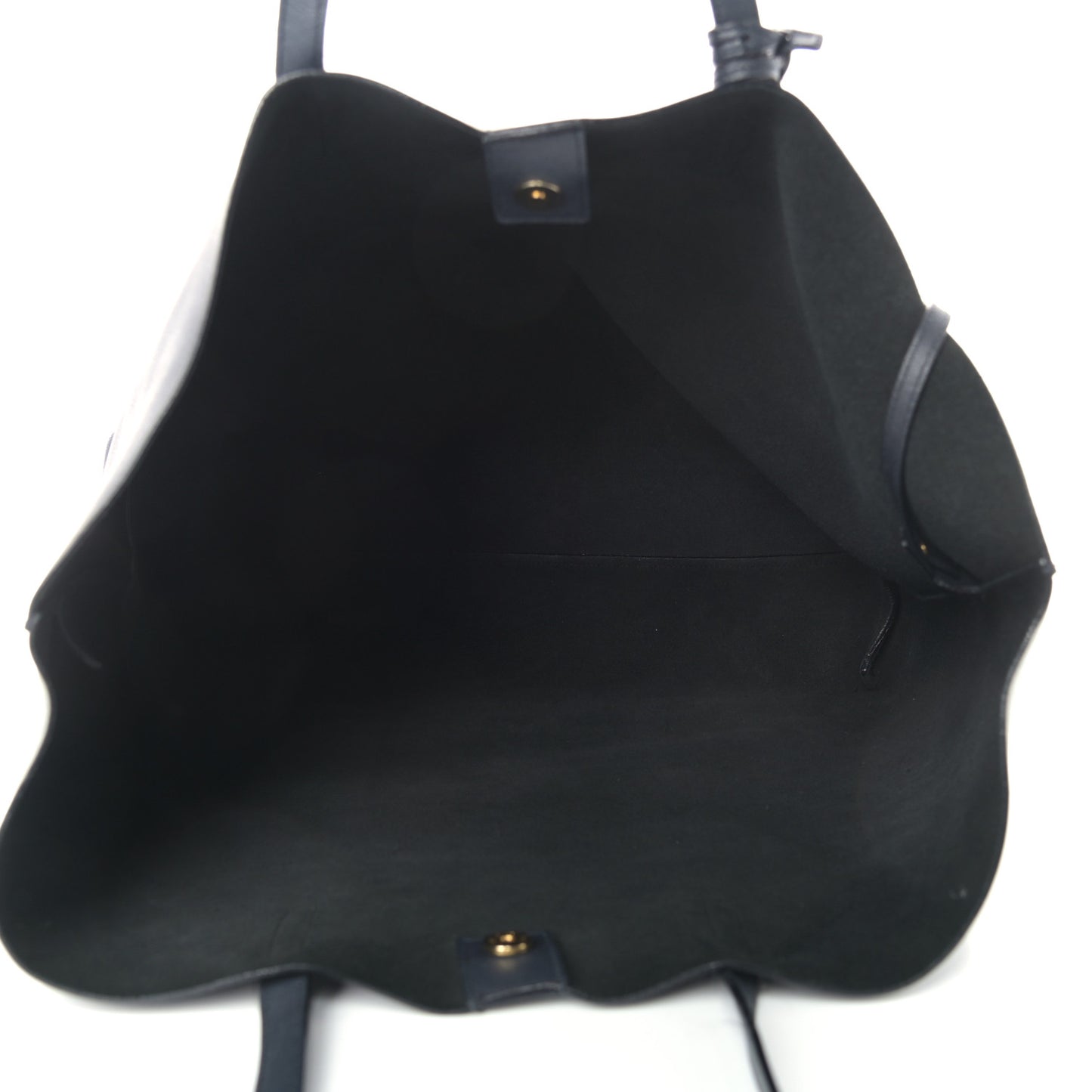 Calfskin Large Shopping Tote Deep Marine