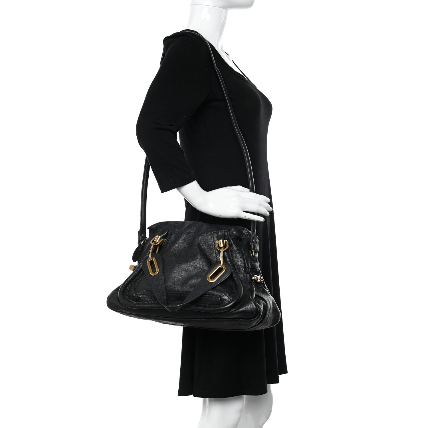 Chloe Calfskin Medium Paraty Black 2 of 10