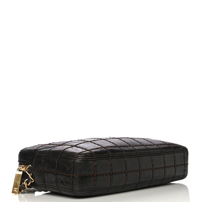 Chanel Lambskin Quilted Chocolate Bar Camera Case Black 3 of 18