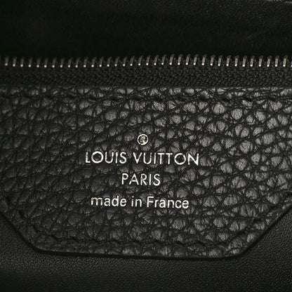 Louis Vuitton Taurillon Snakeskin Capucines MM Black 6 of 8