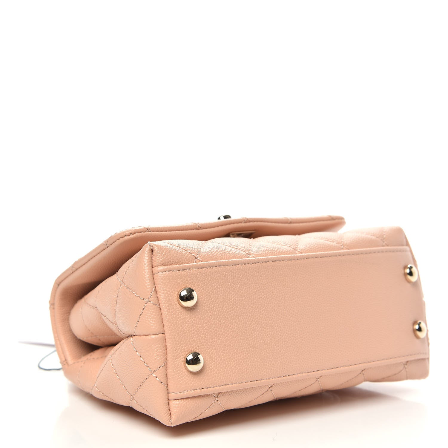 Chanel Caviar Quilted Extra Mini Coco Handle Flap Light Pink 3 of 9