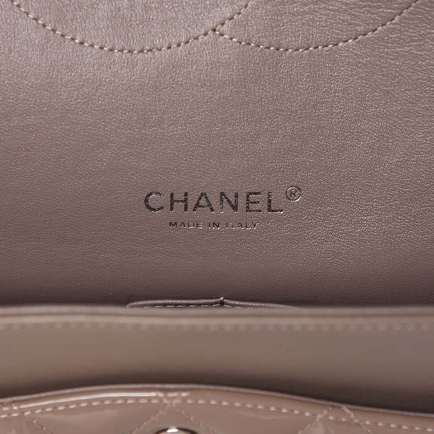 Chanel Patent Calfskin Quilted Maxi Double Flap Grey 6 of 12