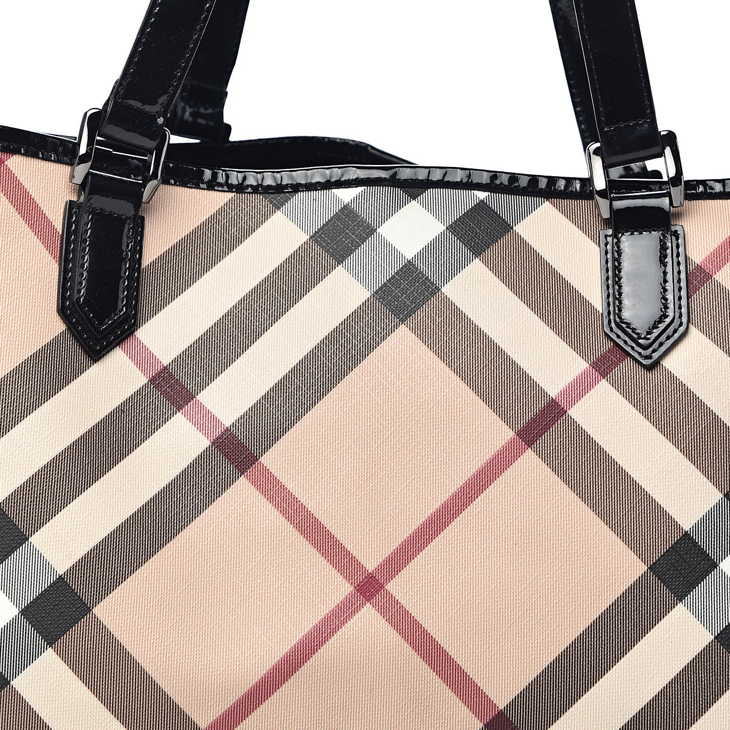 Burberry Supernova Check Large Nickie Tote Black 14 of 14