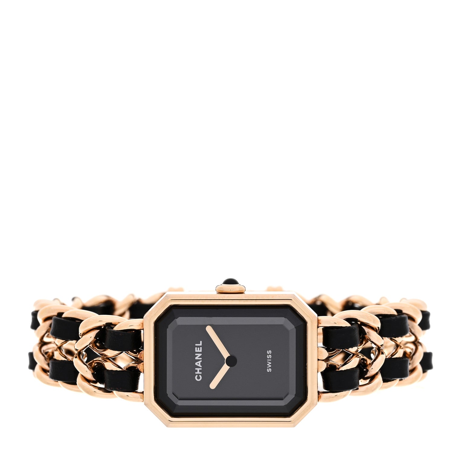 Chanel Stainless Steel Lambskin 20mm Chain Premiere Quartz Watch Gold 2 of 5