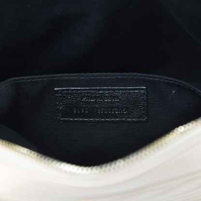 Saint Laurent Calfskin Matelasse Monogram Lou Camera Bag Washed Light Pink 7 of 12