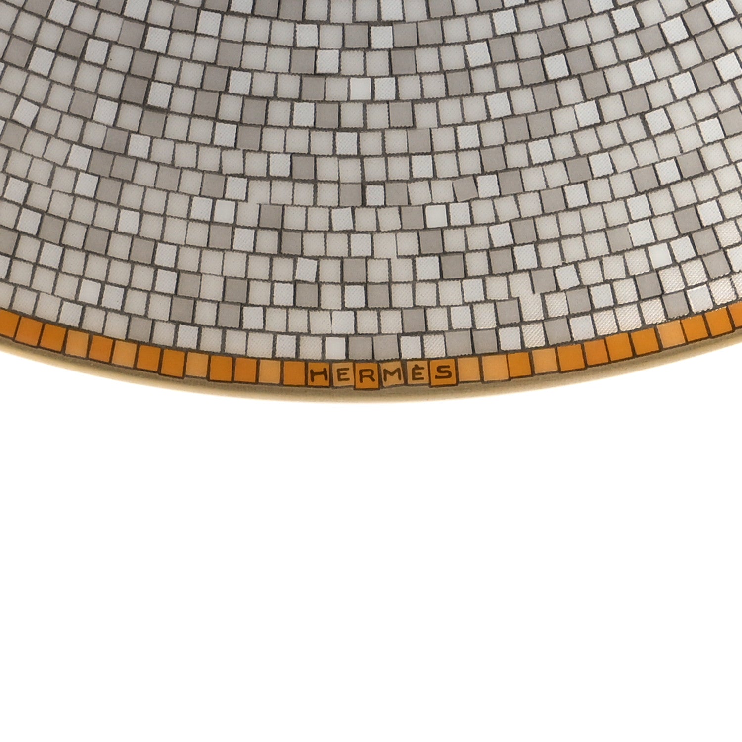 Hermes Porcelain Mosaique Au 24 Bread And Butter Plate Set of 2 Gold 4 of 6