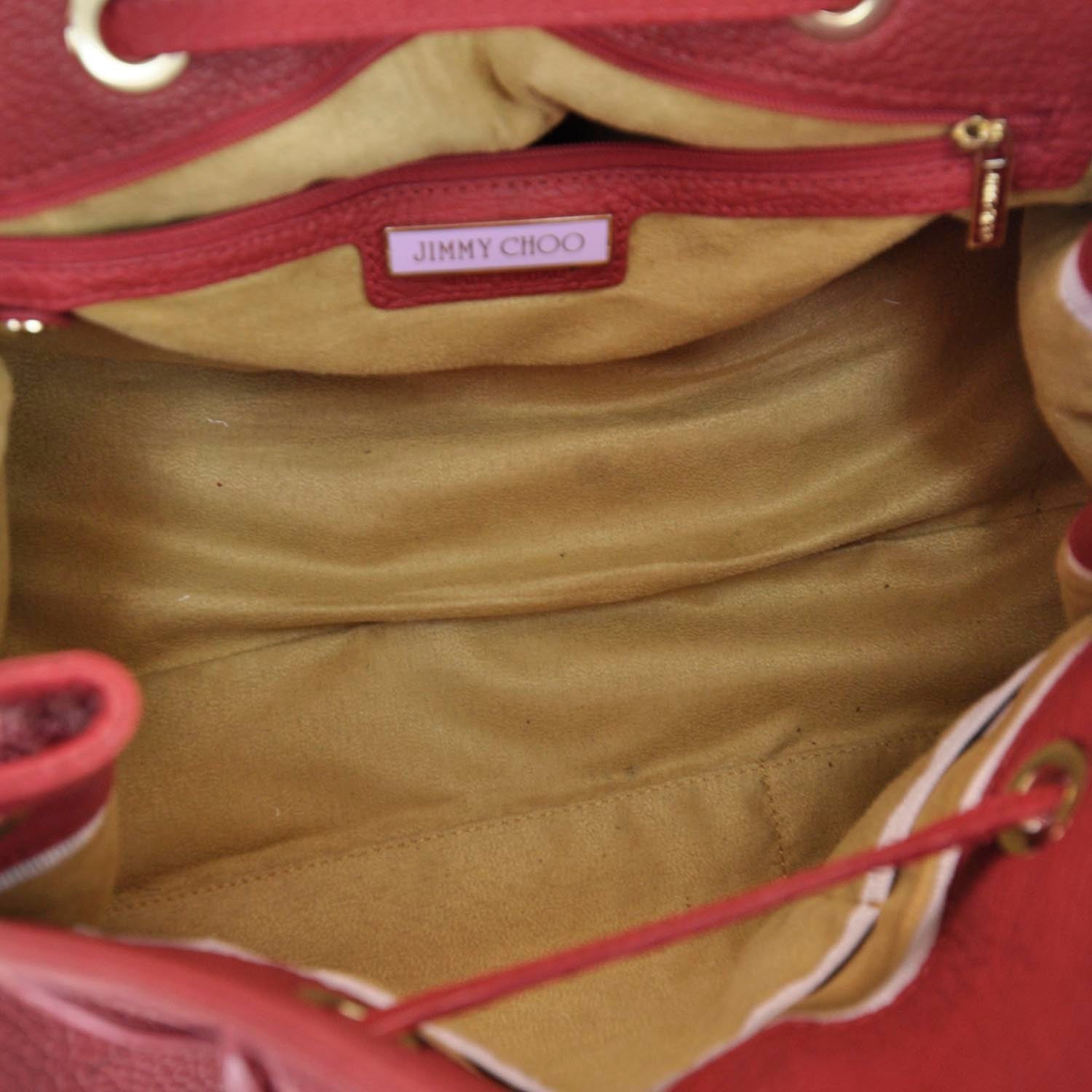 Jimmy Choo Leather Medium Rosalie Red 7 of 9