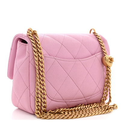 Chanel Caviar Quilted Mini Rectangular Sweetheart Flap Lilac 3 of 11