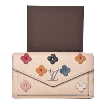 Louis Vuitton Calfskin Flowers My Lockme Wallet Creme 12 of 12