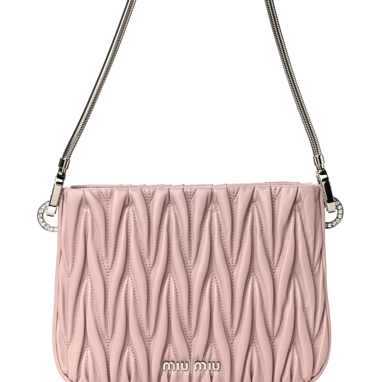 Miu Miu Nappa Matelasse Sassy Handbag Opale 14 of 14