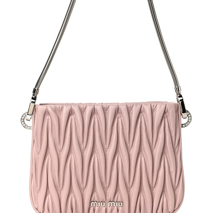 Miu Miu Nappa Matelasse Sassy Handbag Opale 14 of 14