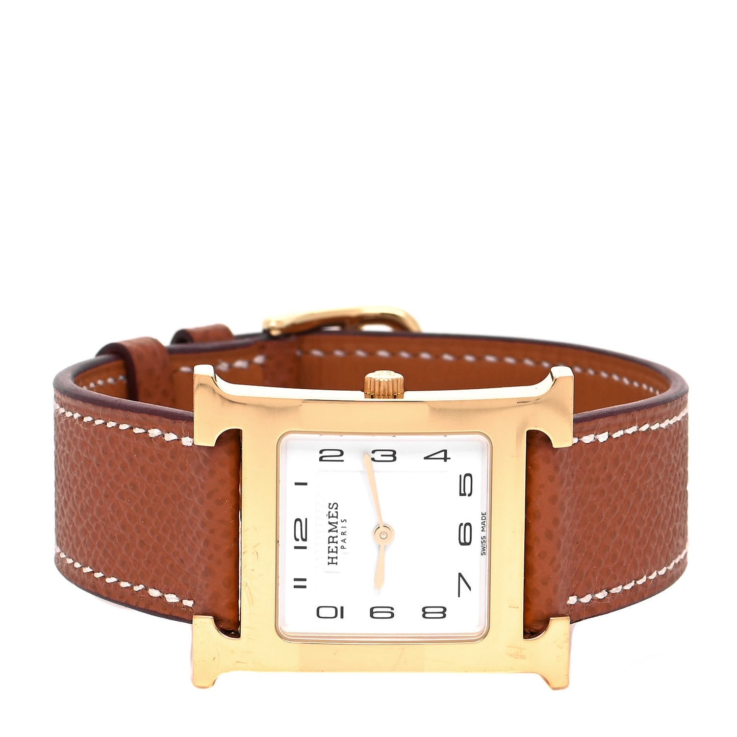 Stainless Steel Epsom 26mm Heure H Hour Quartz Watch Gold