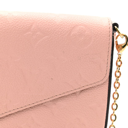 Louis Vuitton Empreinte Pochette Felicie Chain Wallet Rose Poudre 14 of 18