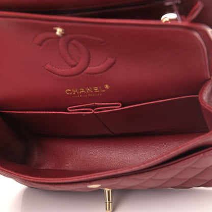 Chanel Caviar Quilted Small Double Flap Burgundy 4 of 6