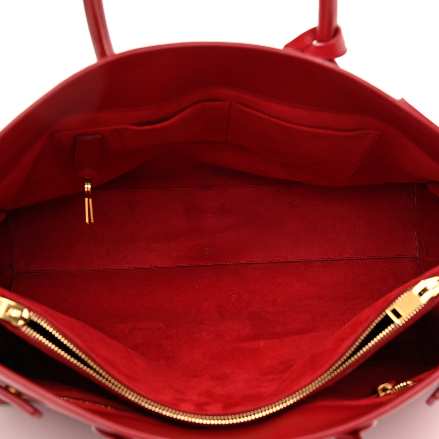 Saint Laurent Calfskin Large Sac de Jour Carryall Rouge Orient 5 of 14
