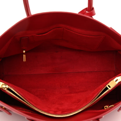 Saint Laurent Calfskin Large Sac de Jour Carryall Rouge Orient 5 of 14