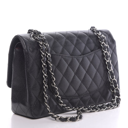 Chanel Caviar Quilted Medium Double Flap Black 3 of 10