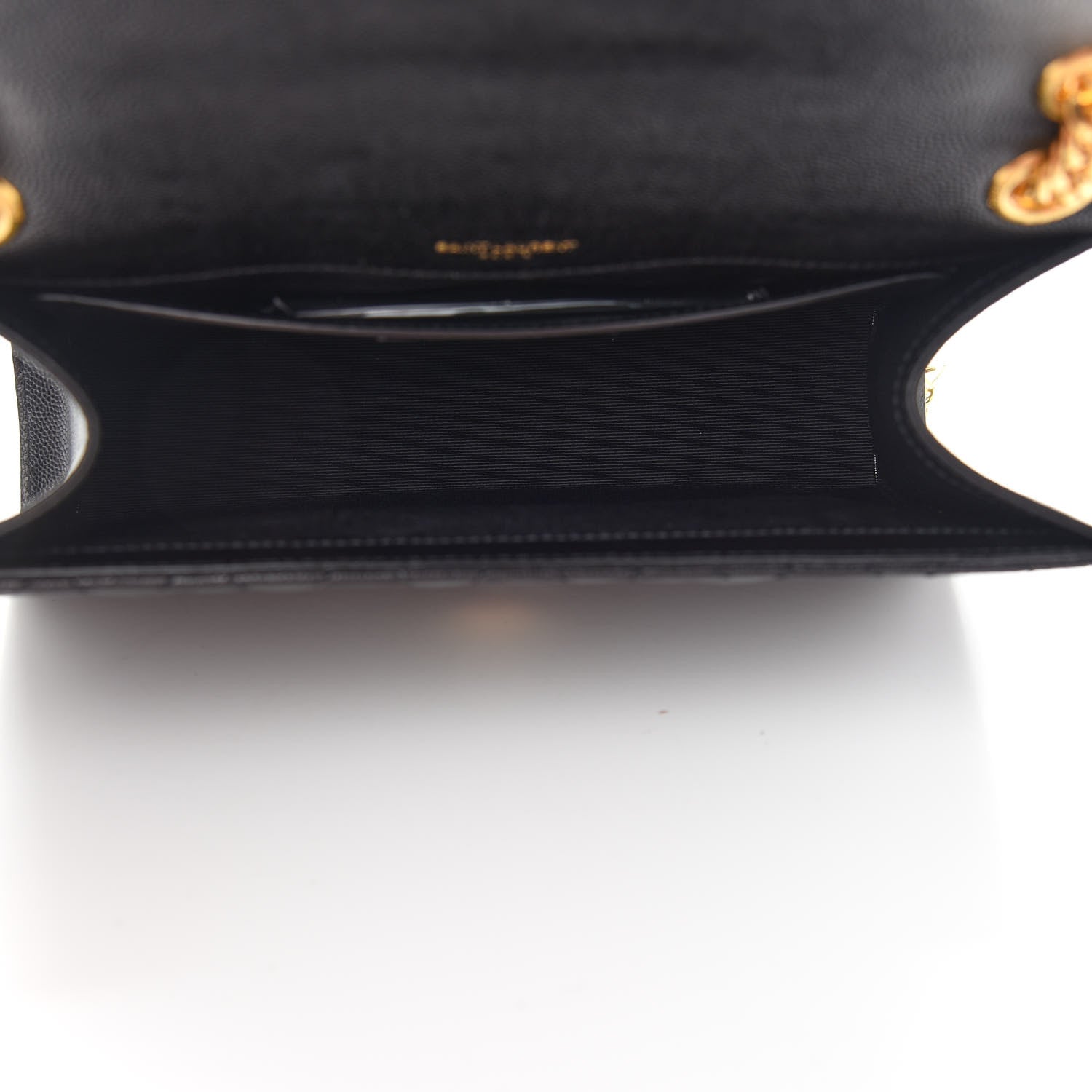 Saint Laurent Grain De Poudre Textured Mixed Matelasse Triquilt Medium Monogram Satchel Black 5 of 8