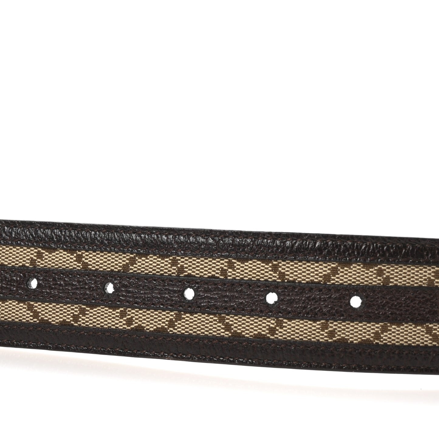 Monogram Interlocking G Belt 80 32 Dark Brown