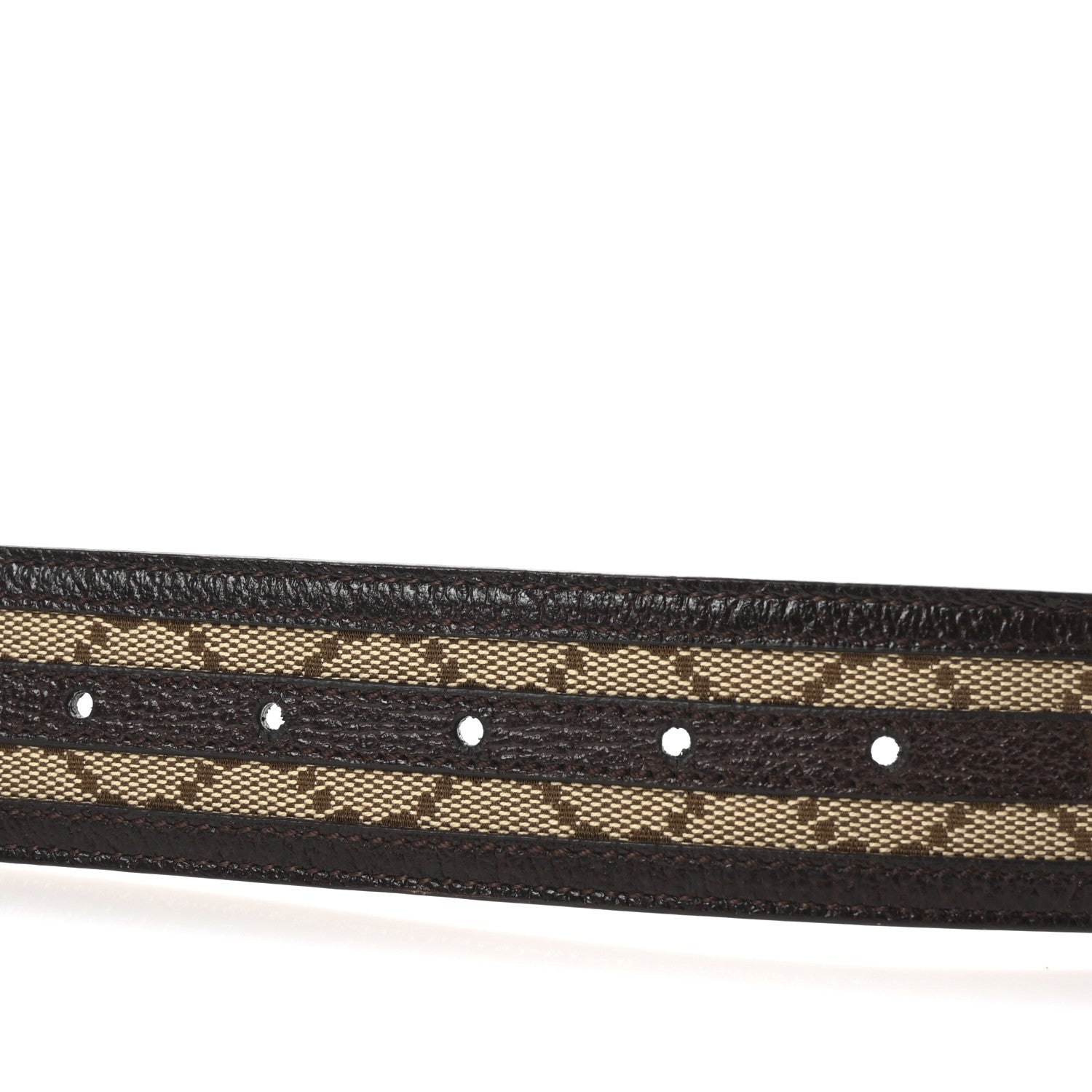 Gucci Monogram Interlocking G Belt 80 32 Dark Brown 3 of 5