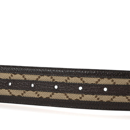 Gucci Monogram Interlocking G Belt 80 32 Dark Brown 3 of 5