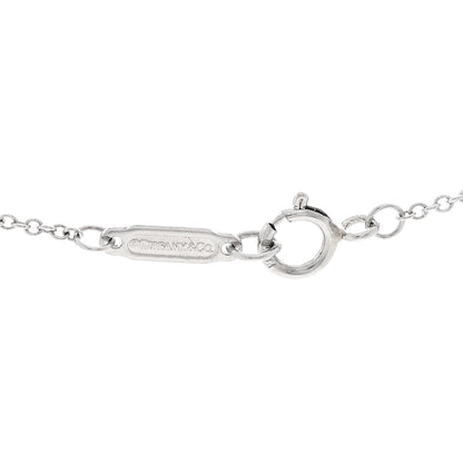 Tiffany Platinum Diamond .12ct Solitaire Pendant Necklace 4 of 5