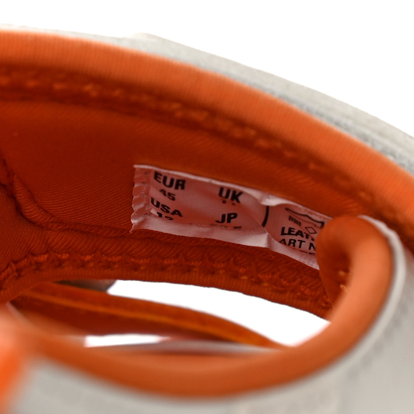 Neoprene Rubber Mens Track Sandals 45 White Orange