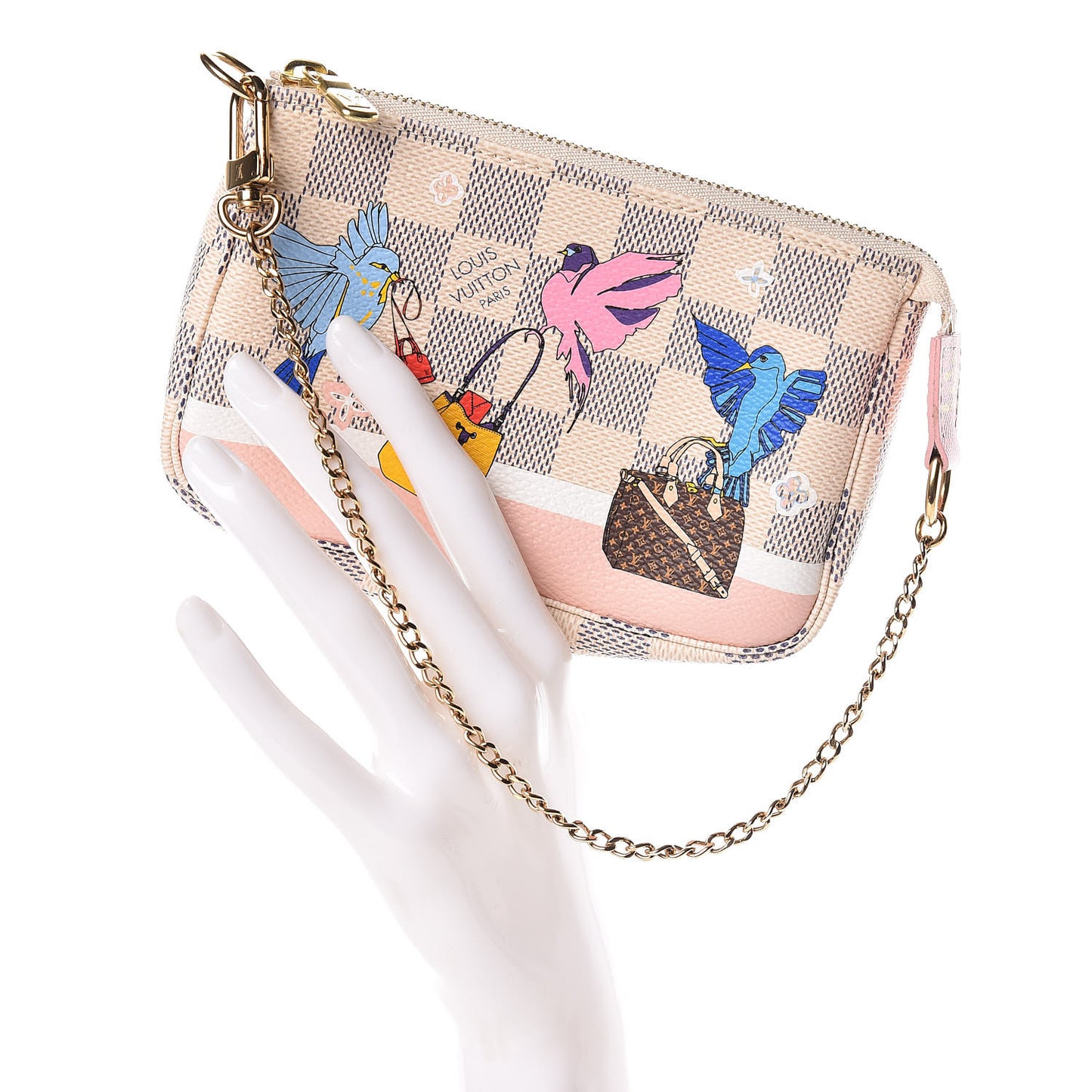 Damier Azur 2018 Christmas Animation Mini Pochette Accessories