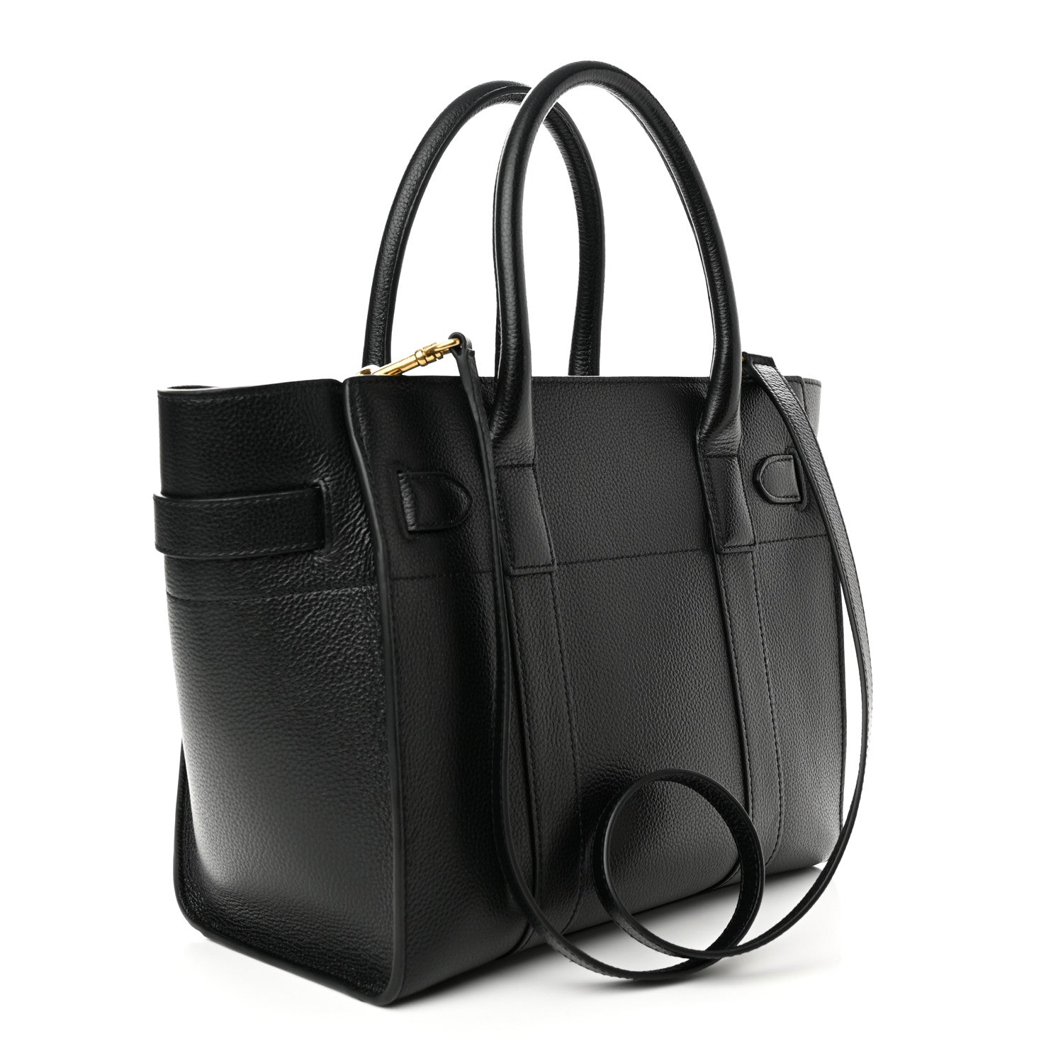 Mulberry Small Classic Grain Small Zipped Bayswater Black 3 of 11