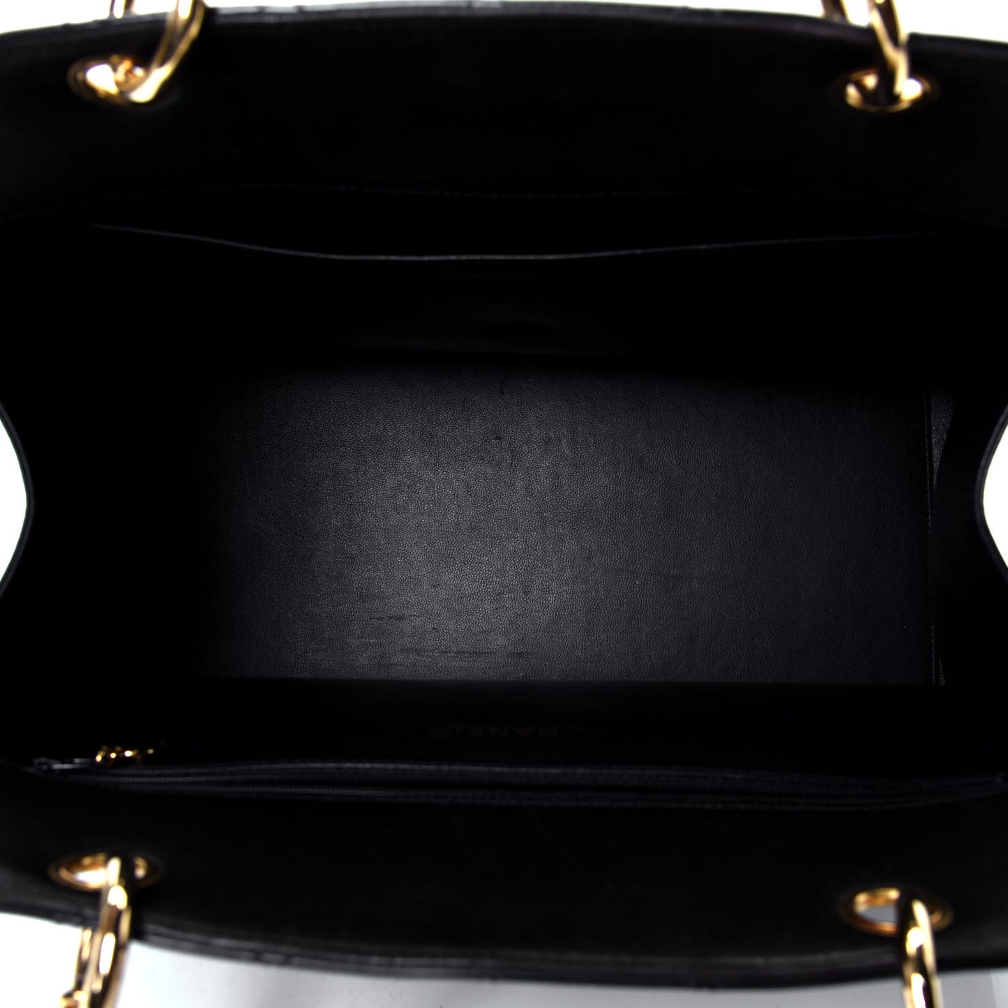 Patent Quilted Timeless CC Tote Black
