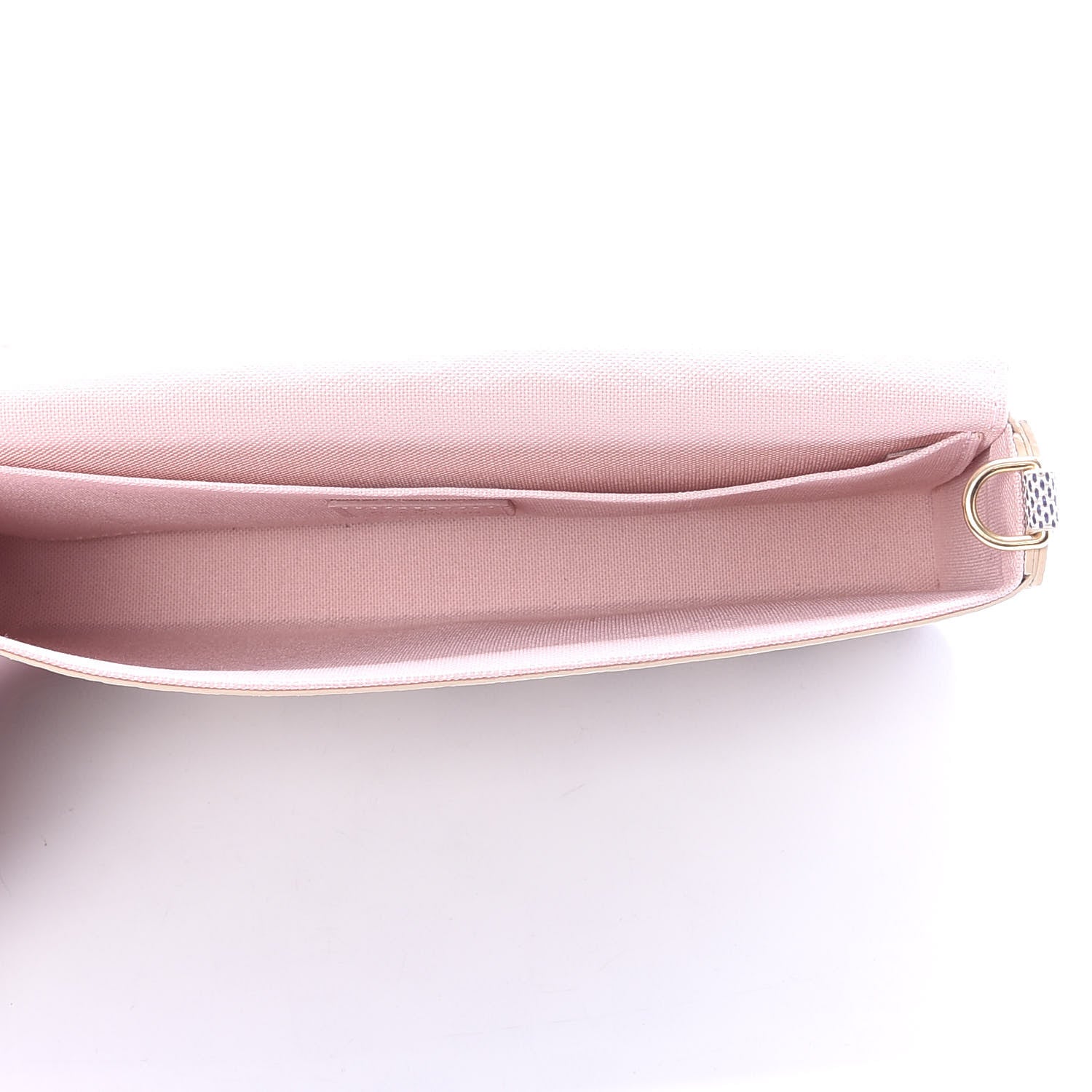Louis Vuitton Damier Azur Pochette Felicie Chain Wallet Rose Ballerine 5 of 9