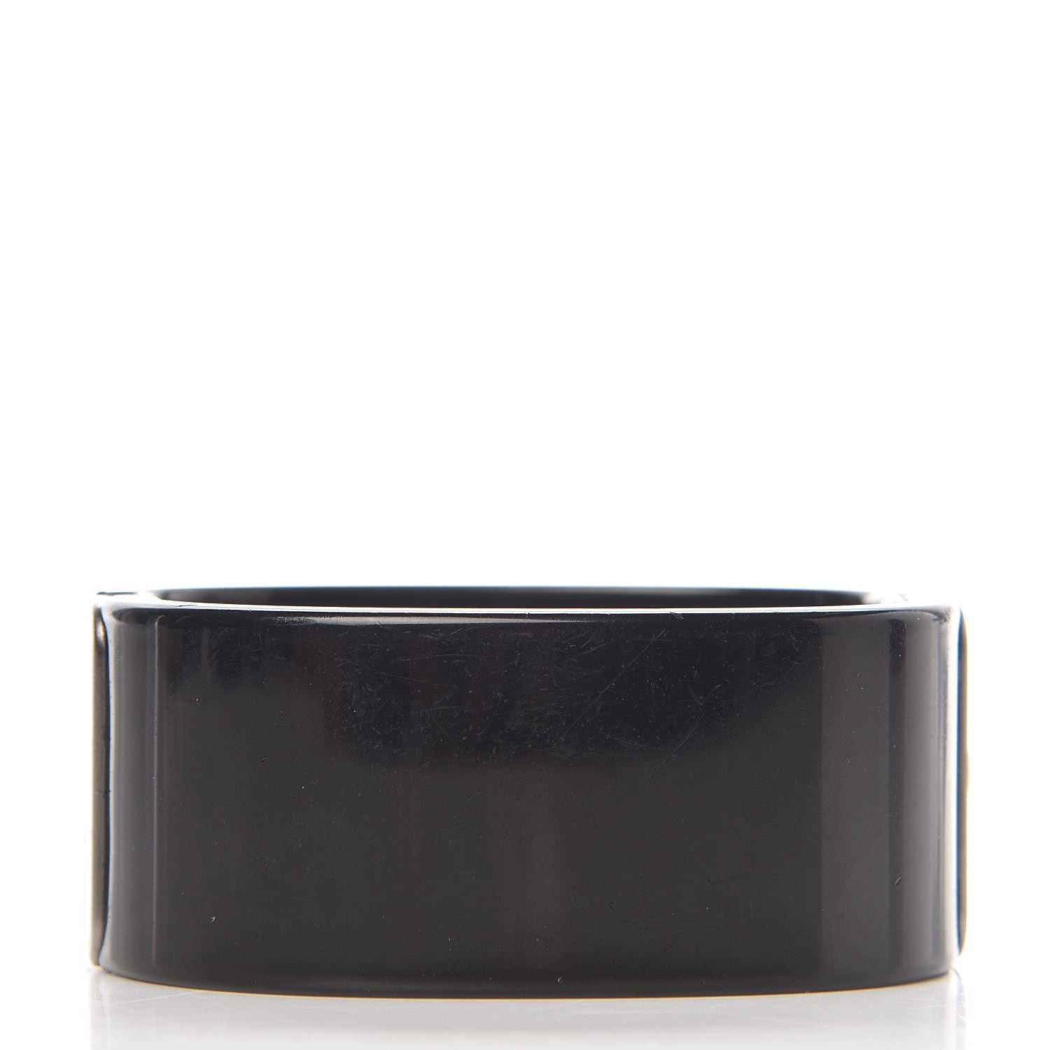 Chanel Resin Pearl CC Cuff Black 3 of 6