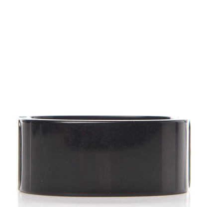 Chanel Resin Pearl CC Cuff Black 3 of 6
