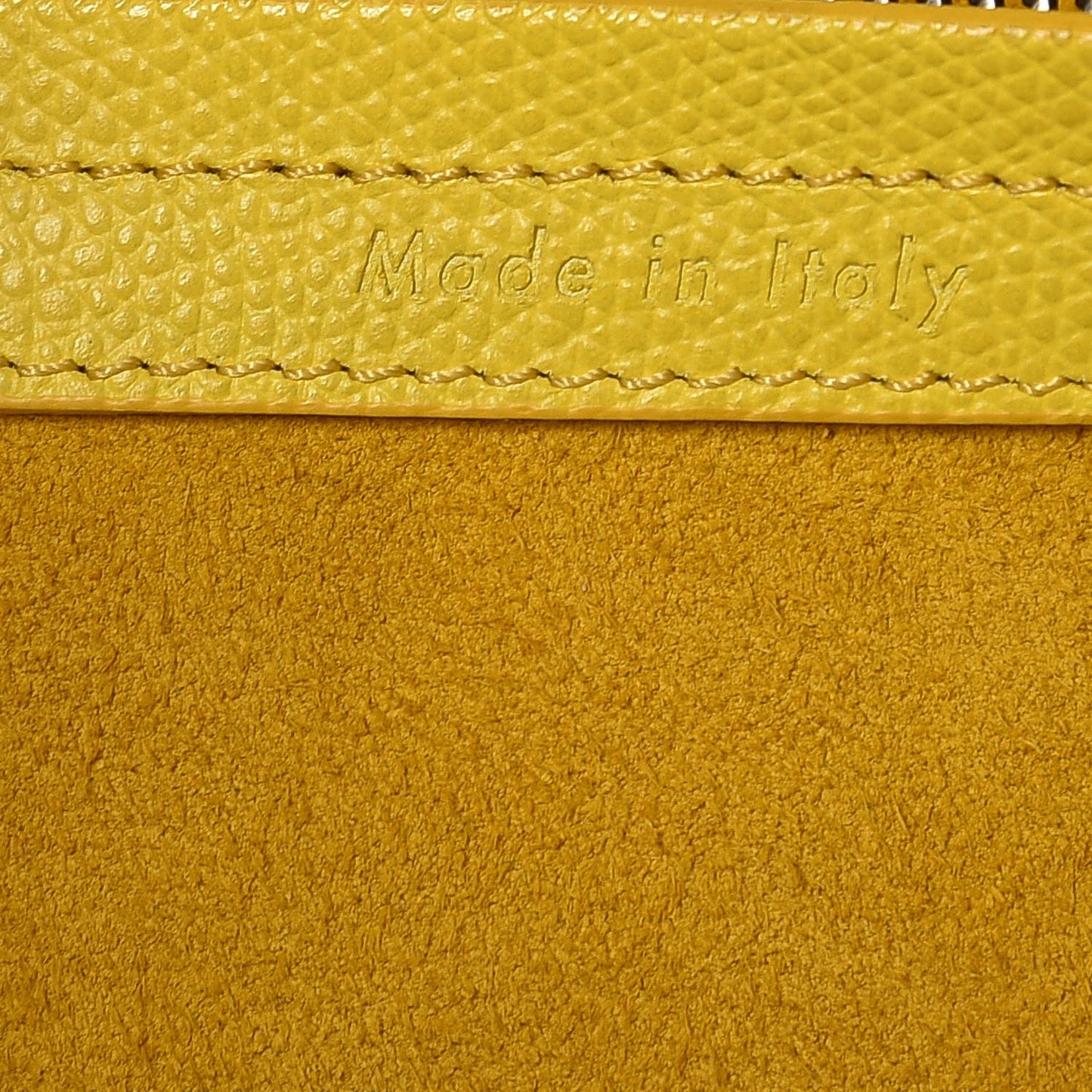 Grained Calfskin Medium Phantom Luggage Yellow