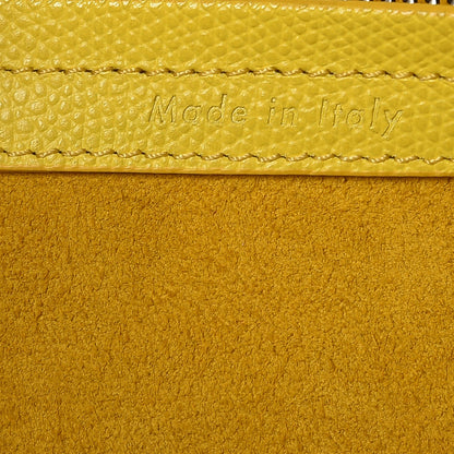 Celine Grained Calfskin Medium Phantom Luggage Yellow 6 of 12