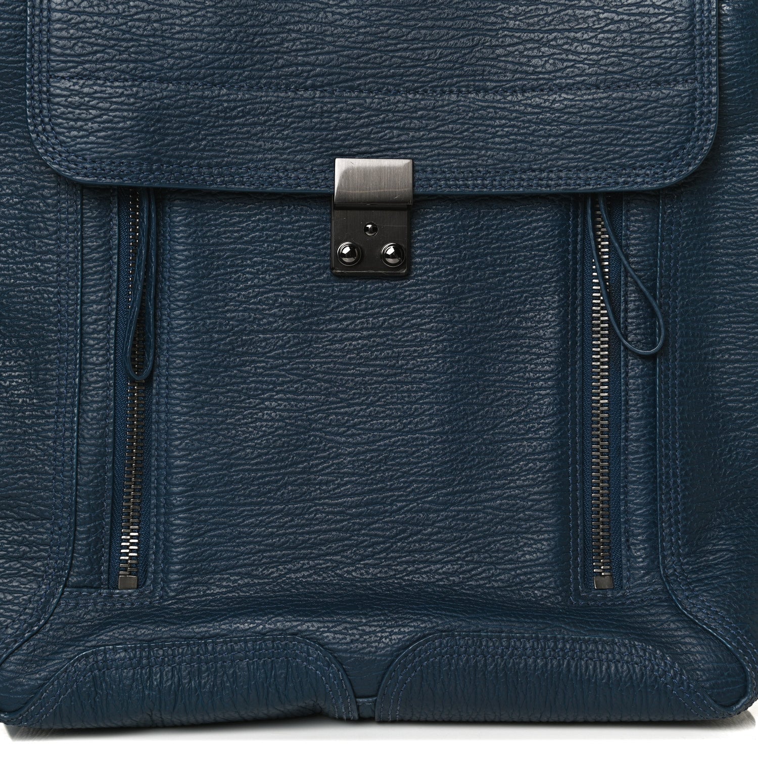 3.1 Phillip Lim Textured Calfskin Pashli Backpack Navy 8 of 17