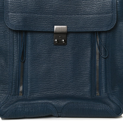 3.1 Phillip Lim Textured Calfskin Pashli Backpack Navy 8 of 17