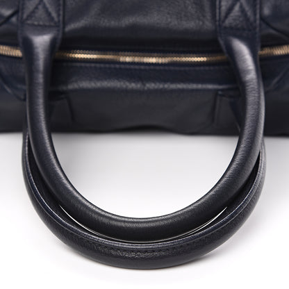 Saint Laurent Lambskin Medium Easy Sac Navy 7 of 11